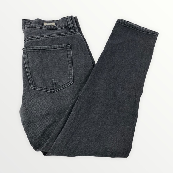 Brandy Melville Distressed Boyfriend Button Fly Jeans - Picture 2 of 9